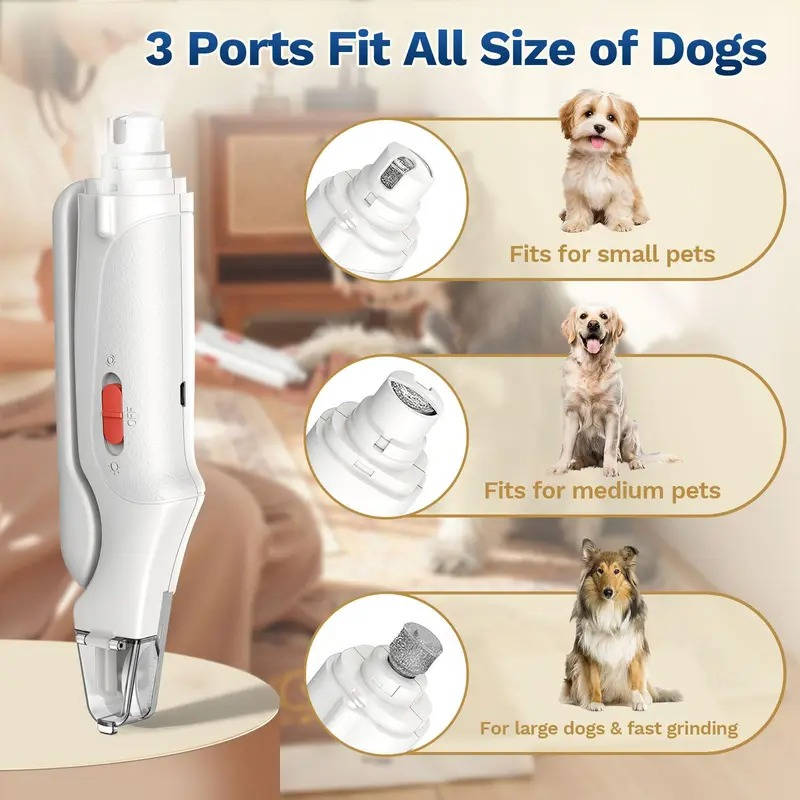 2-in-1 Electric Pet Nail Clipper & Grinder