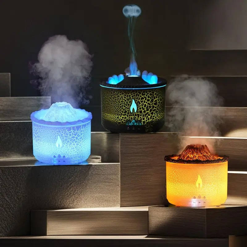 Volcano Aromatherapy Oil Diffuser with Night Light
