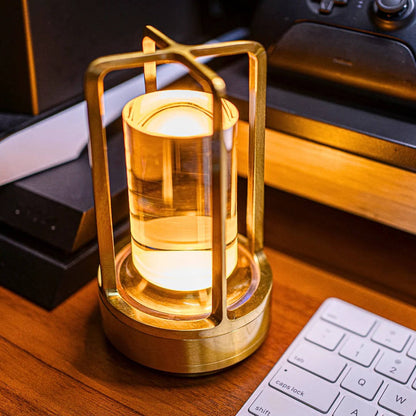 Crystal Lantern Table Lamp, Touch Dimmer & Waterproof