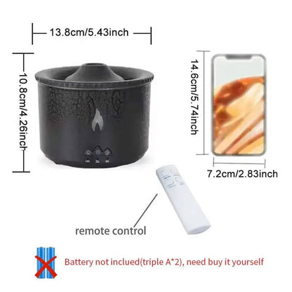 Volcano Aromatherapy Oil Diffuser with Night Light