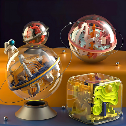 3D Spherical Maze Puzzle Ball