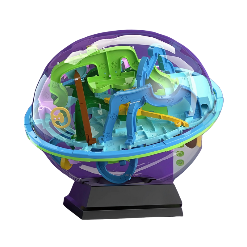 3D Spherical Maze Puzzle Ball