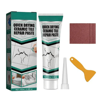 Tile Repair Paste with Spatula, 100ml Tube