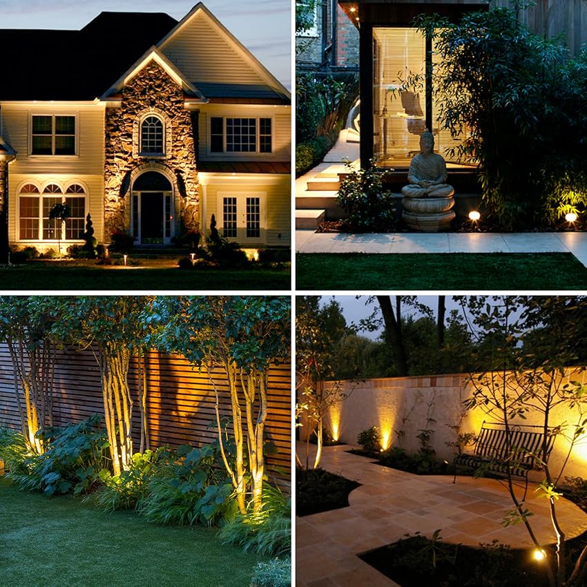 Solar Landscape Spotlight, 9-Color LED, Adjustable