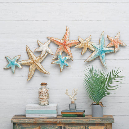 Metal Starfish Wall Decor, Coastal 46.5in