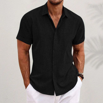 Breathable Short Sleeve Button Down Shirt