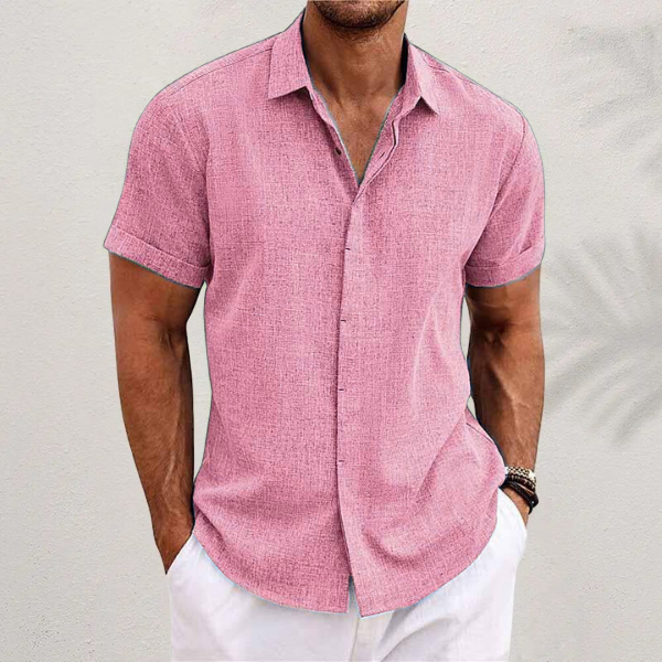Breathable Short Sleeve Button Down Shirt