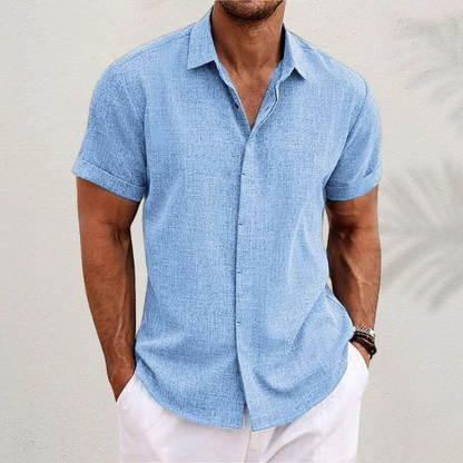 Breathable Short Sleeve Button Down Shirt