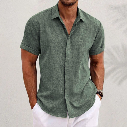 Breathable Short Sleeve Button Down Shirt