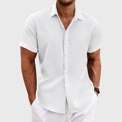 Breathable Short Sleeve Button Down Shirt