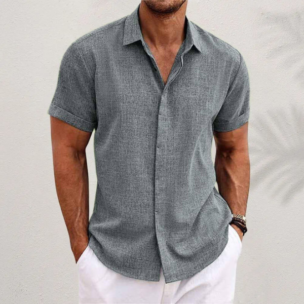 Breathable Short Sleeve Button Down Shirt
