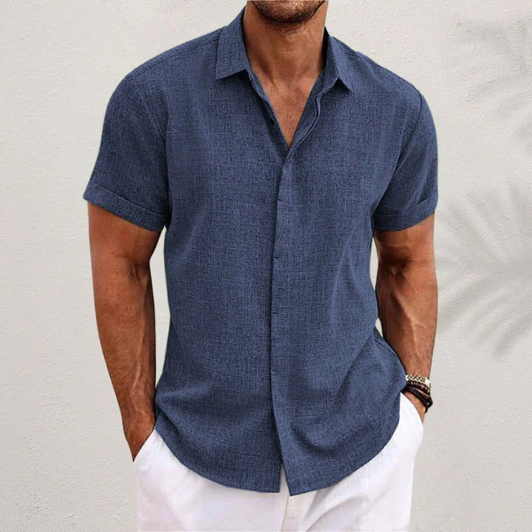 Breathable Short Sleeve Button Down Shirt
