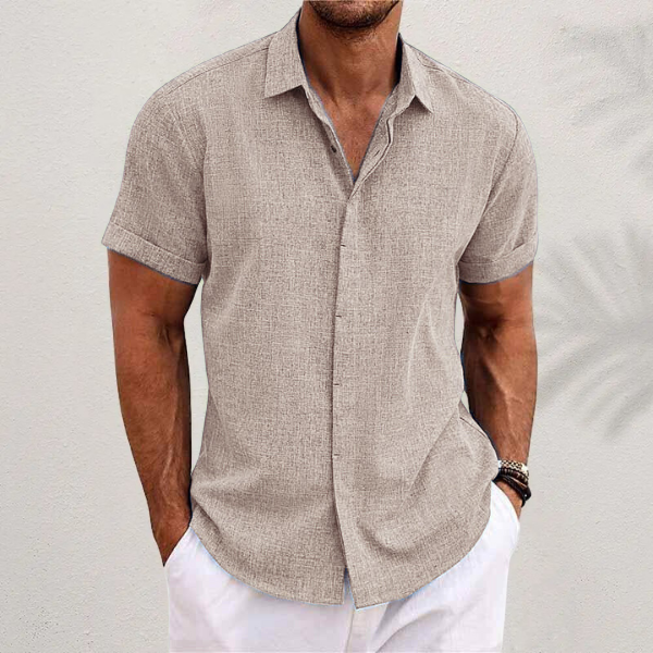 Breathable Short Sleeve Button Down Shirt