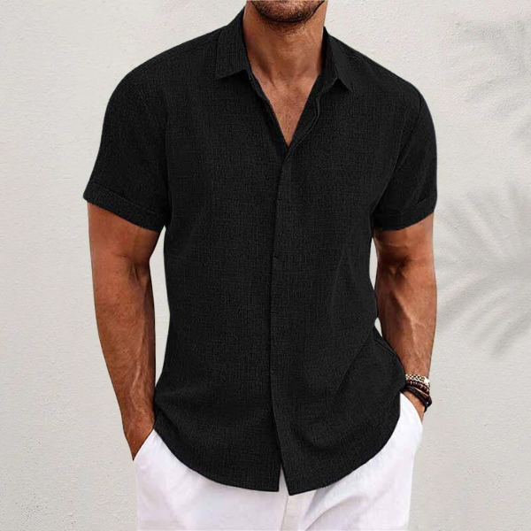 Breathable Short Sleeve Button Down Shirt