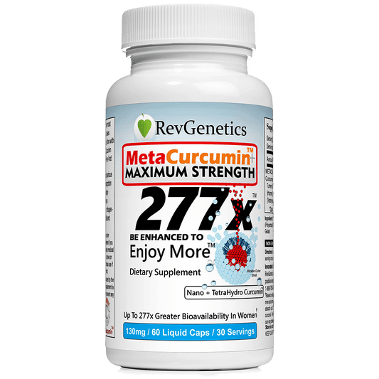 MetaCurcumin 277x: 10x SIRT6 Boost, No Pepper