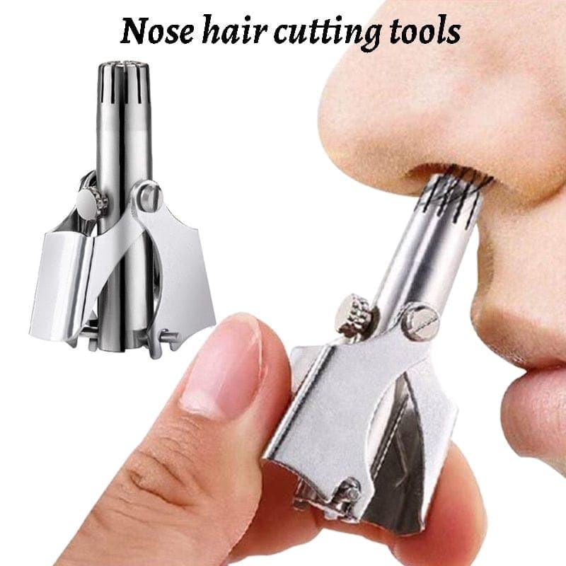 Manual Nose & Ear Hair Trimmer, Stainless Steel Blades