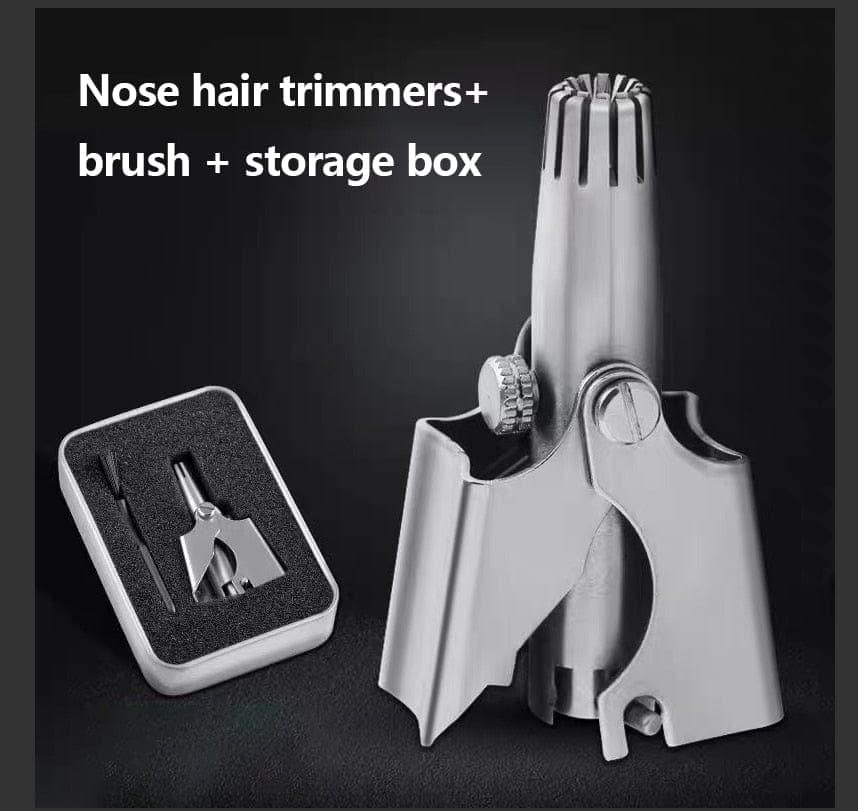 Manual Nose & Ear Hair Trimmer, Stainless Steel Blades