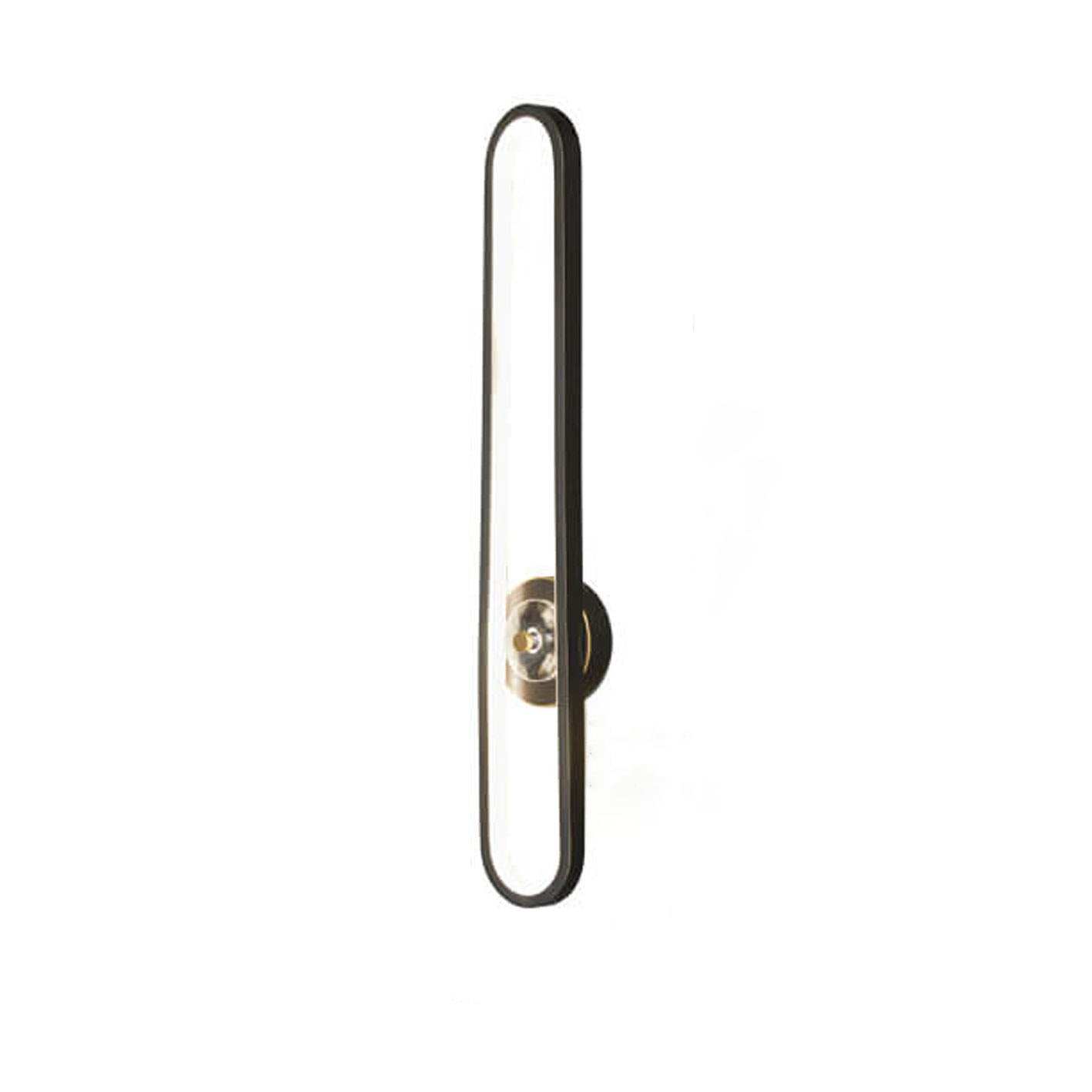 Light Luxury Full Brass Long Ring LED Wall Sconce Lamp