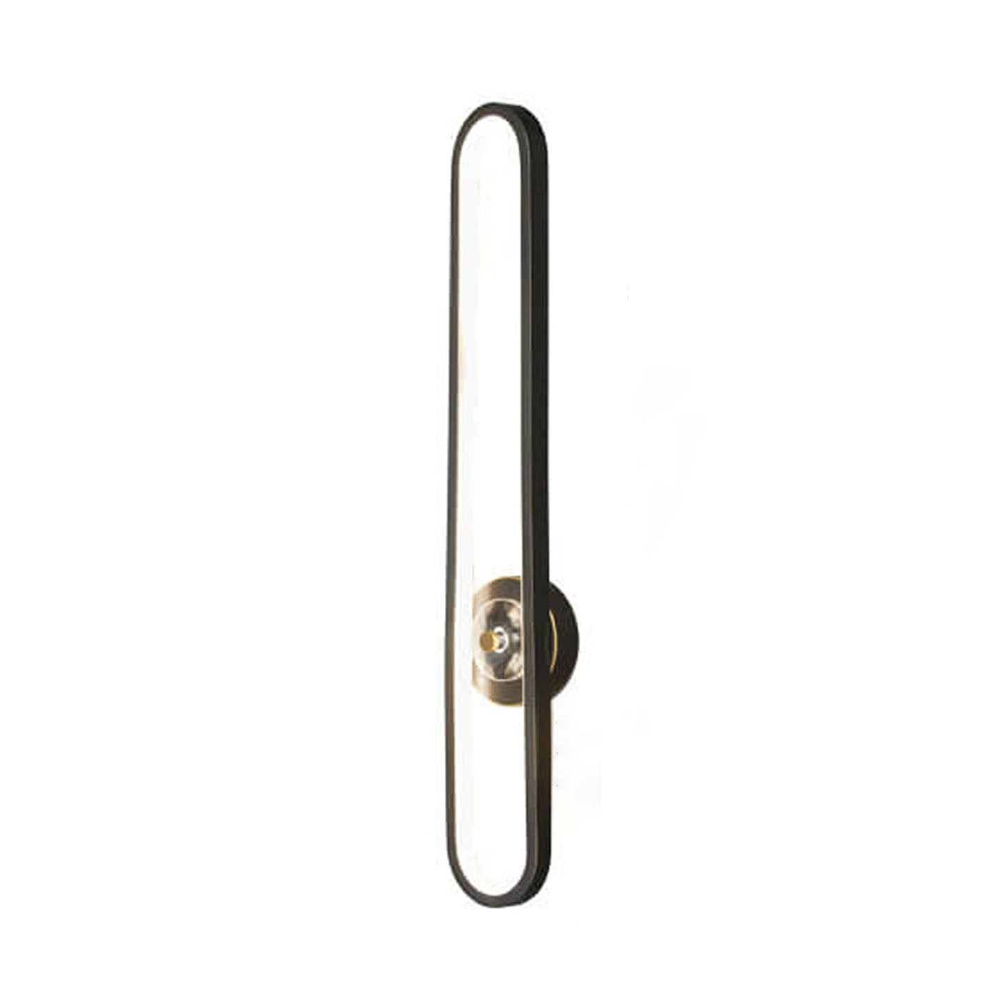 Light Luxury Full Brass Long Ring LED Wall Sconce Lamp