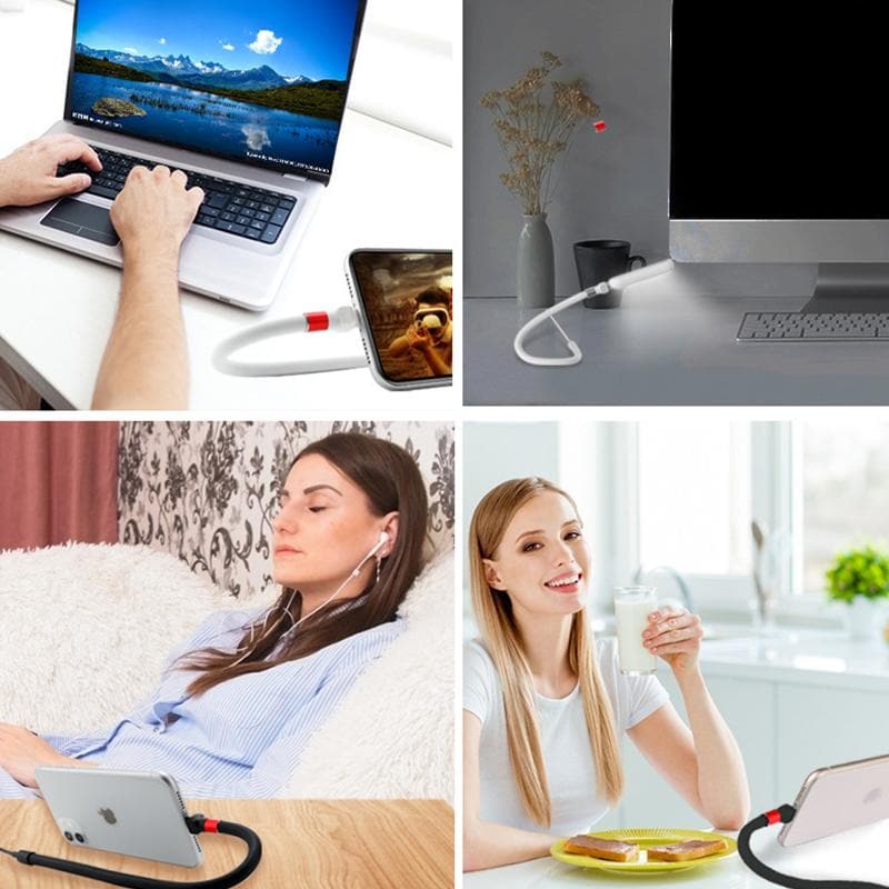 Foldable Fast Charging Cable with Phone Stand