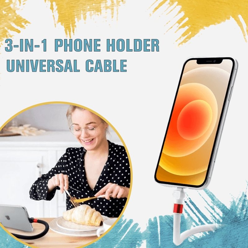 Foldable Fast Charging Cable with Phone Stand