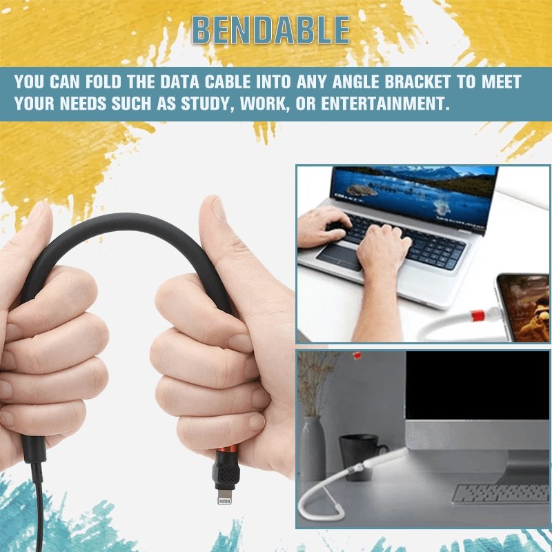 Foldable Fast Charging Cable with Phone Stand