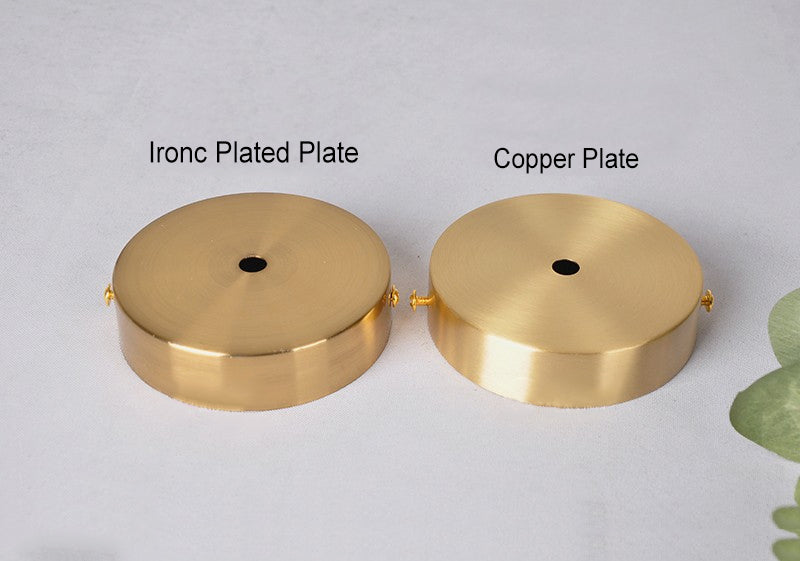 Glass Iron Copper Cylinder Round 1-Light Wall Sconce Lamp