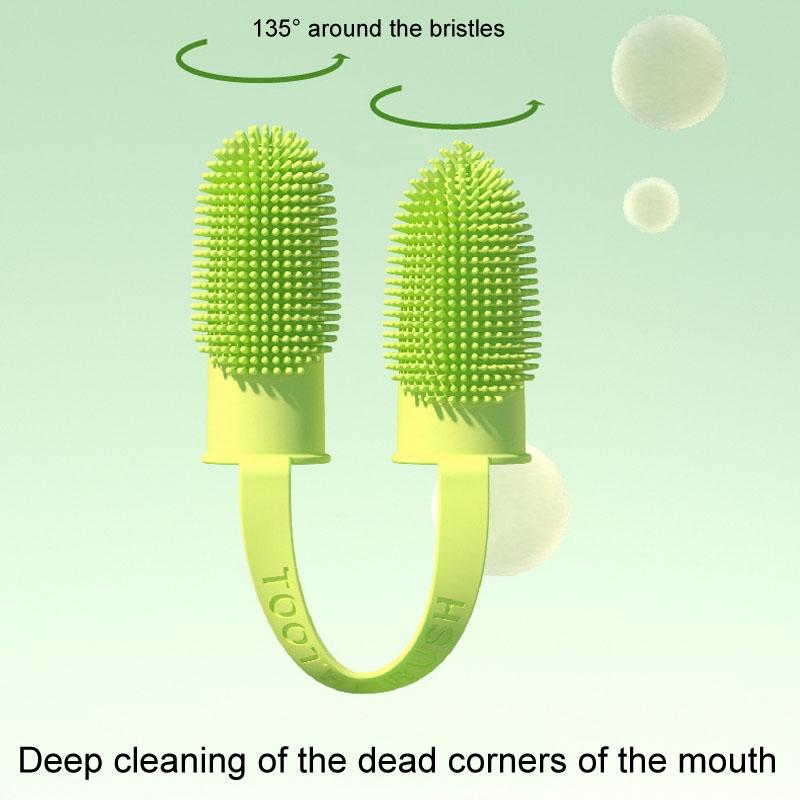 Silicone Finger Toothbrush Set for Pets