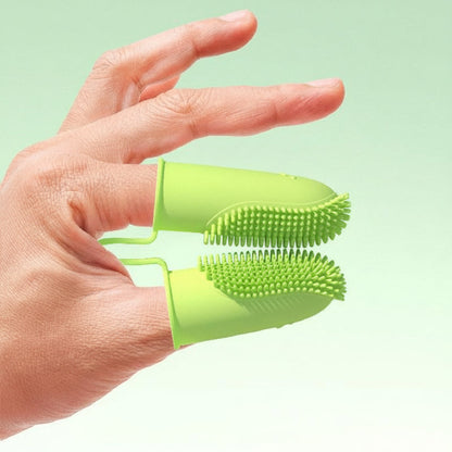 Silicone Finger Toothbrush Set for Pets