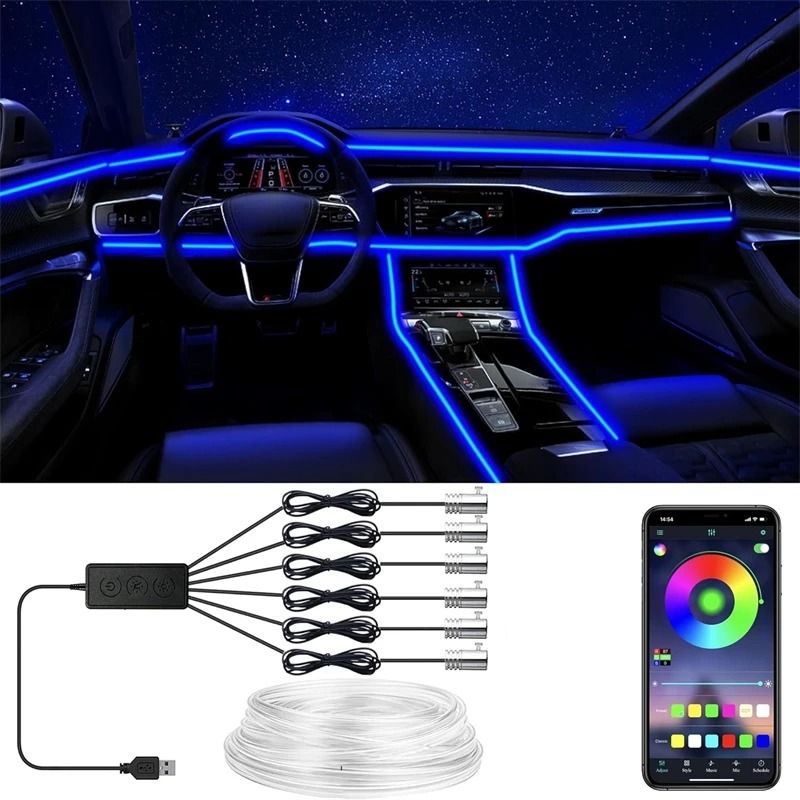 RGB LED Strip Lights for Car Interior
