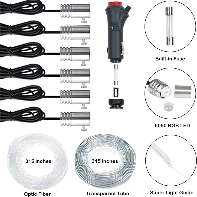 RGB LED Strip Lights for Car Interior
