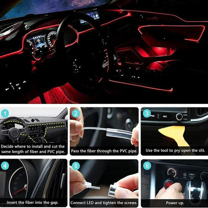 RGB LED Strip Lights for Car Interior