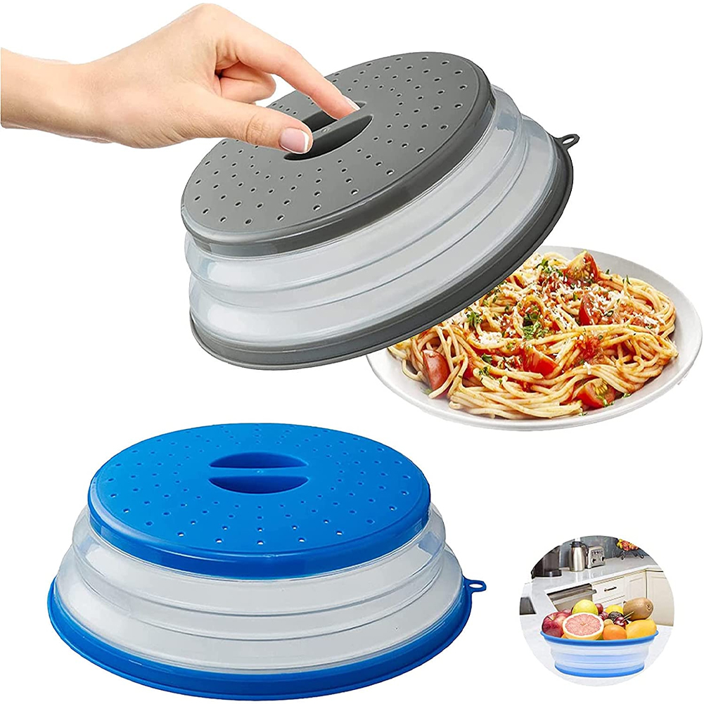 Silicone Microwave Splatter Guard, Foldable