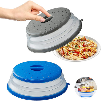 Silicone Microwave Splatter Guard, Foldable