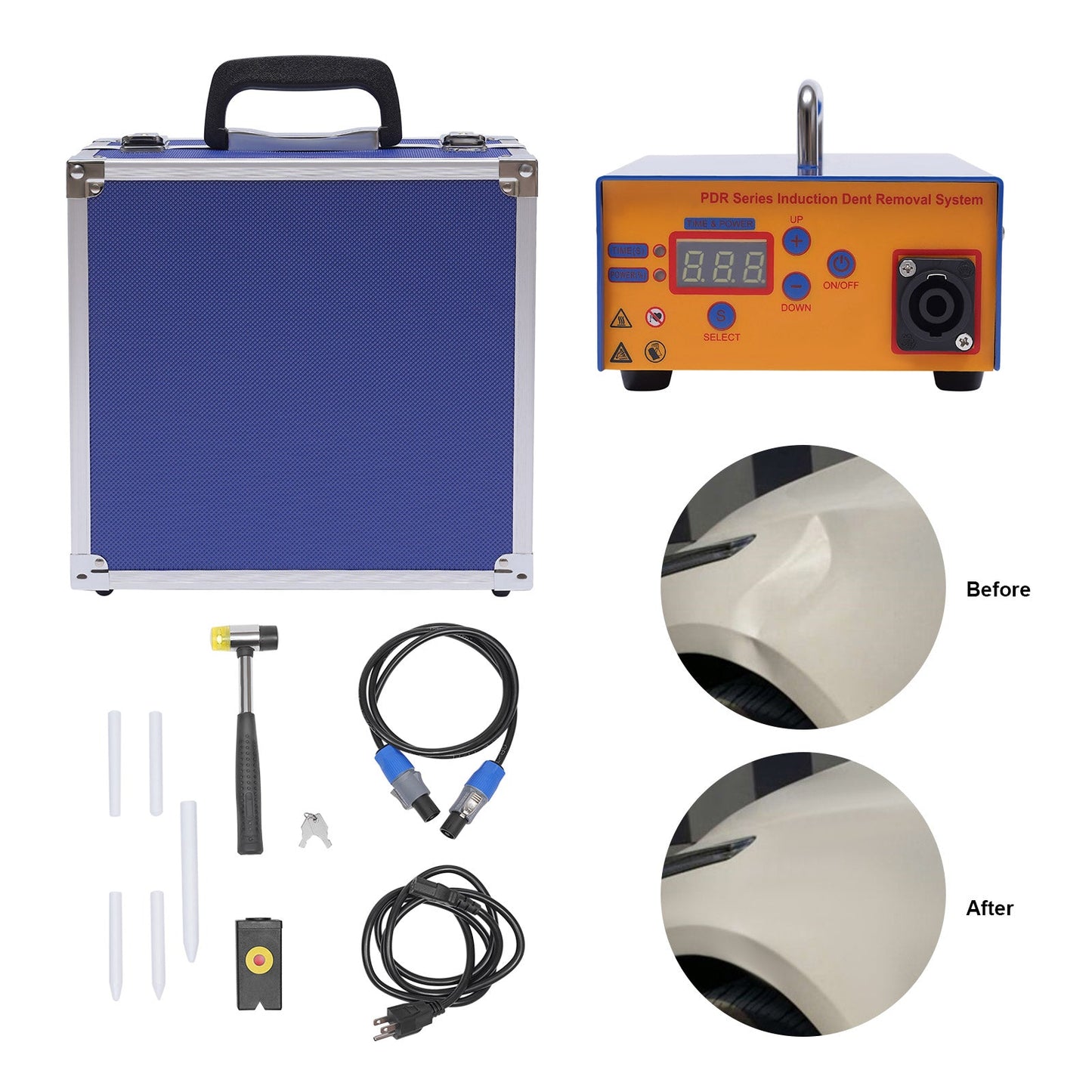 1380W Magnetic Induction Heater Kit for Dent Repair