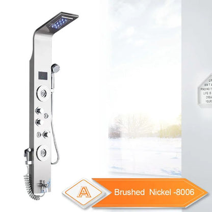 6-Mode Rainfall Shower Panel, Rose Gold