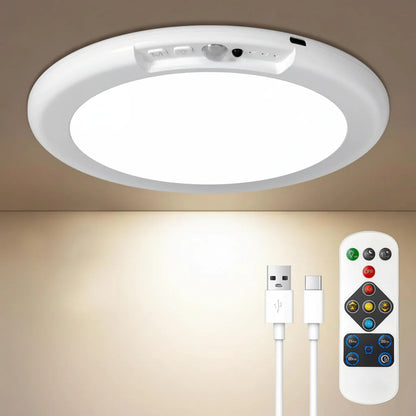 Rechargeable LED Ceiling Light with Motion Sensor