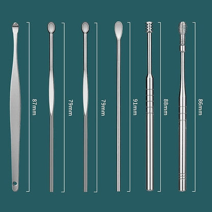 6-in-1 Stainless Steel Ear Pick Cleaning Set