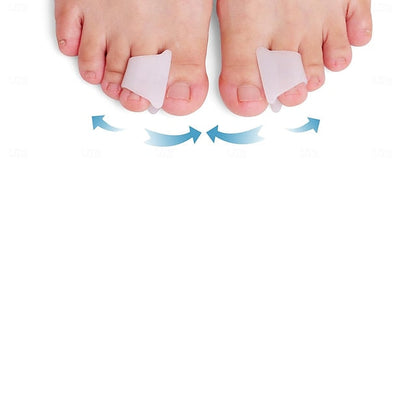 6 Pack Gel Toe Spacers with Toe Loops