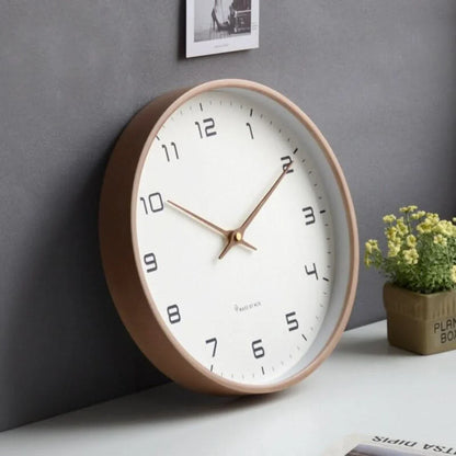 Scandinavian Timber Wall Clock for Modern Homes