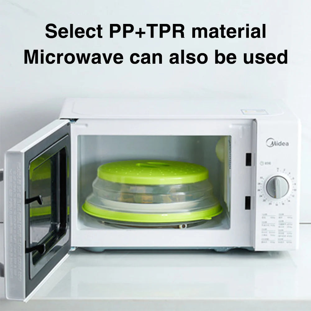 Silicone Microwave Splatter Guard, Foldable