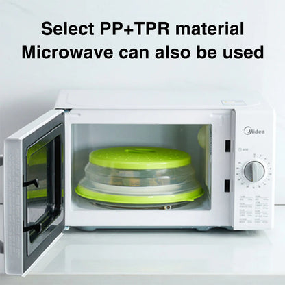 Silicone Microwave Splatter Guard, Foldable