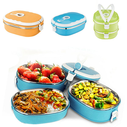 Leak-Proof Thermal Lunch Box, Stainless Interior