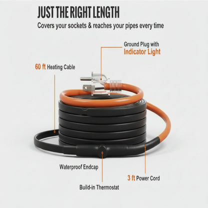 Self-Regulating Pipe Heat Cable
