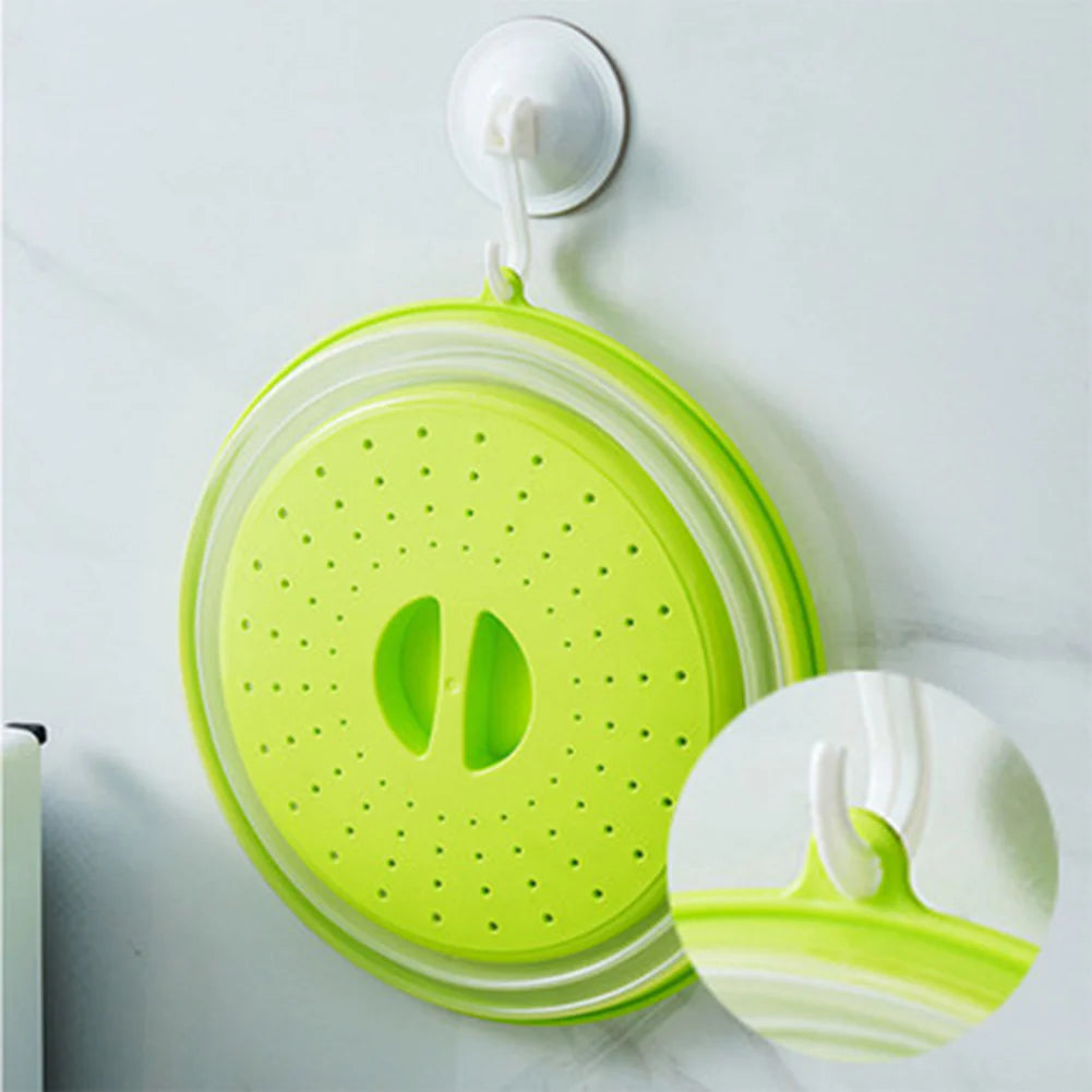 Silicone Microwave Splatter Guard, Foldable
