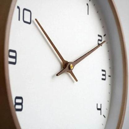 Scandinavian Timber Wall Clock for Modern Homes