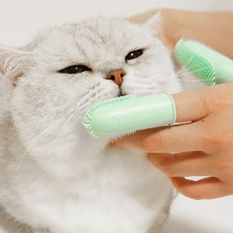 Silicone Finger Toothbrush Set for Pets