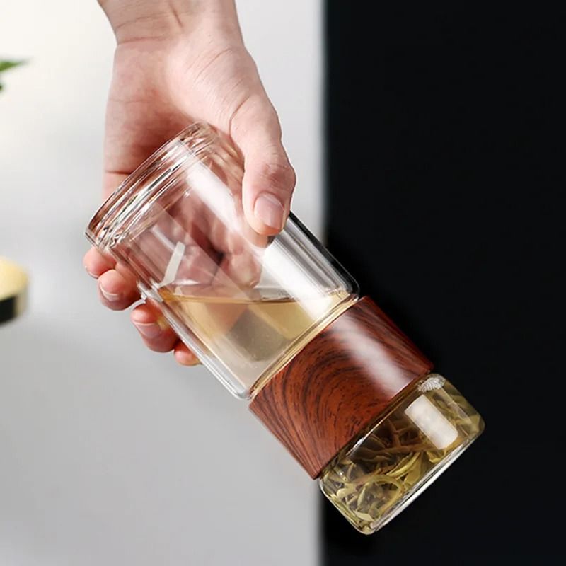 Borosilicate Glass Tea Tumbler with Infuser
