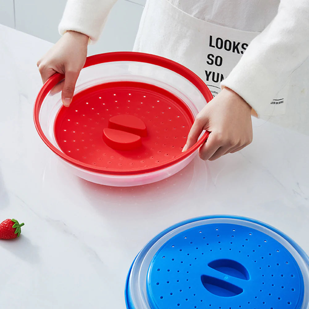 Silicone Microwave Splatter Guard, Foldable