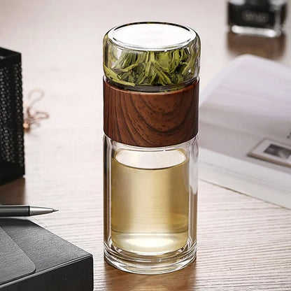 Borosilicate Glass Tea Tumbler with Infuser